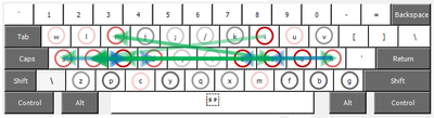 First layout version featuring rules 1 and 2.