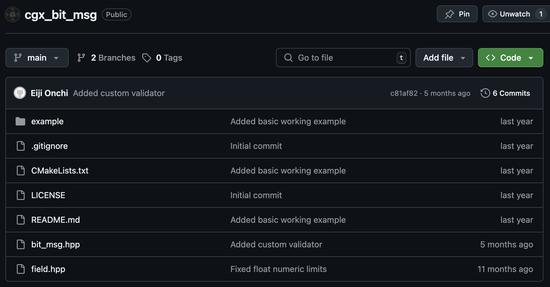 CGx Bit Msg