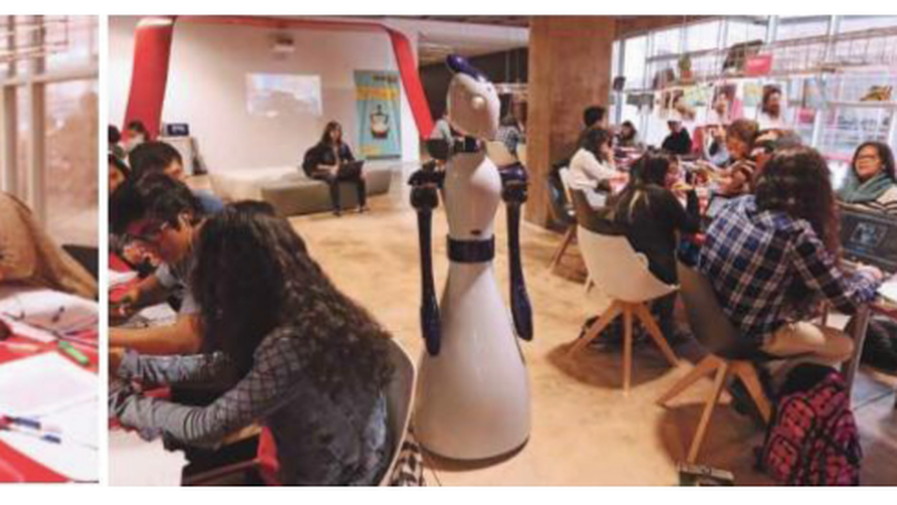 Introducing IOmi - A Female Robot Hostess for Guidance in a University Environment
