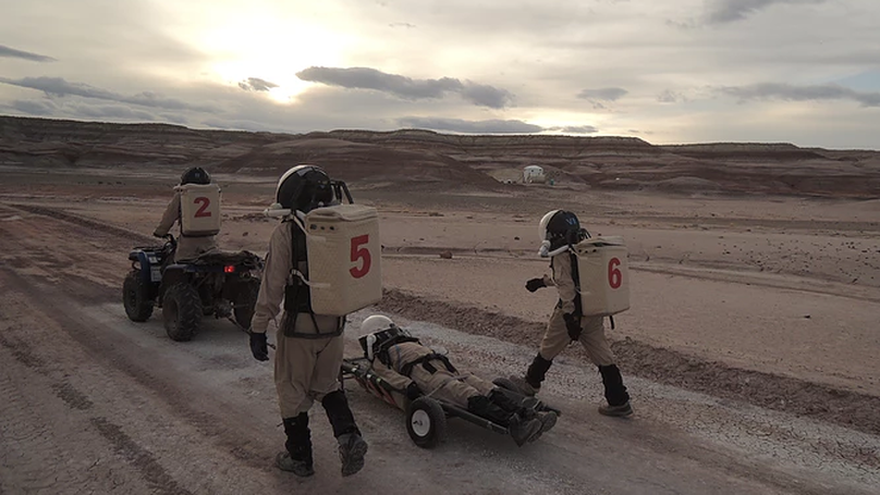 Planetary Analogue EVA Medical Emergency Simulations